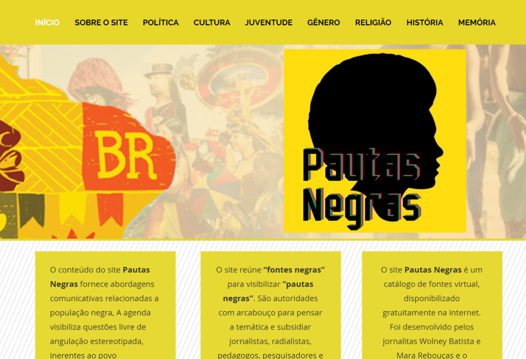 Pautas Negras: visibilidade para especialistas negros e negras pautas negras guia de fontes ceara criolo