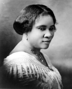 Retrato da real Madame C.J. Walker. Foto: Michael Ochs Archives Michael Ochs Archives/Getty Images